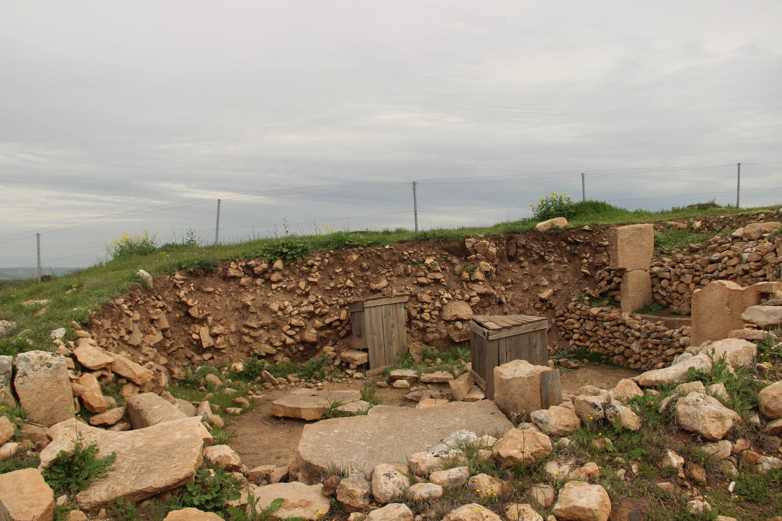 Göbekli Tepe archaeological site photographed in 2015, contextual view rather than the newly reported burials