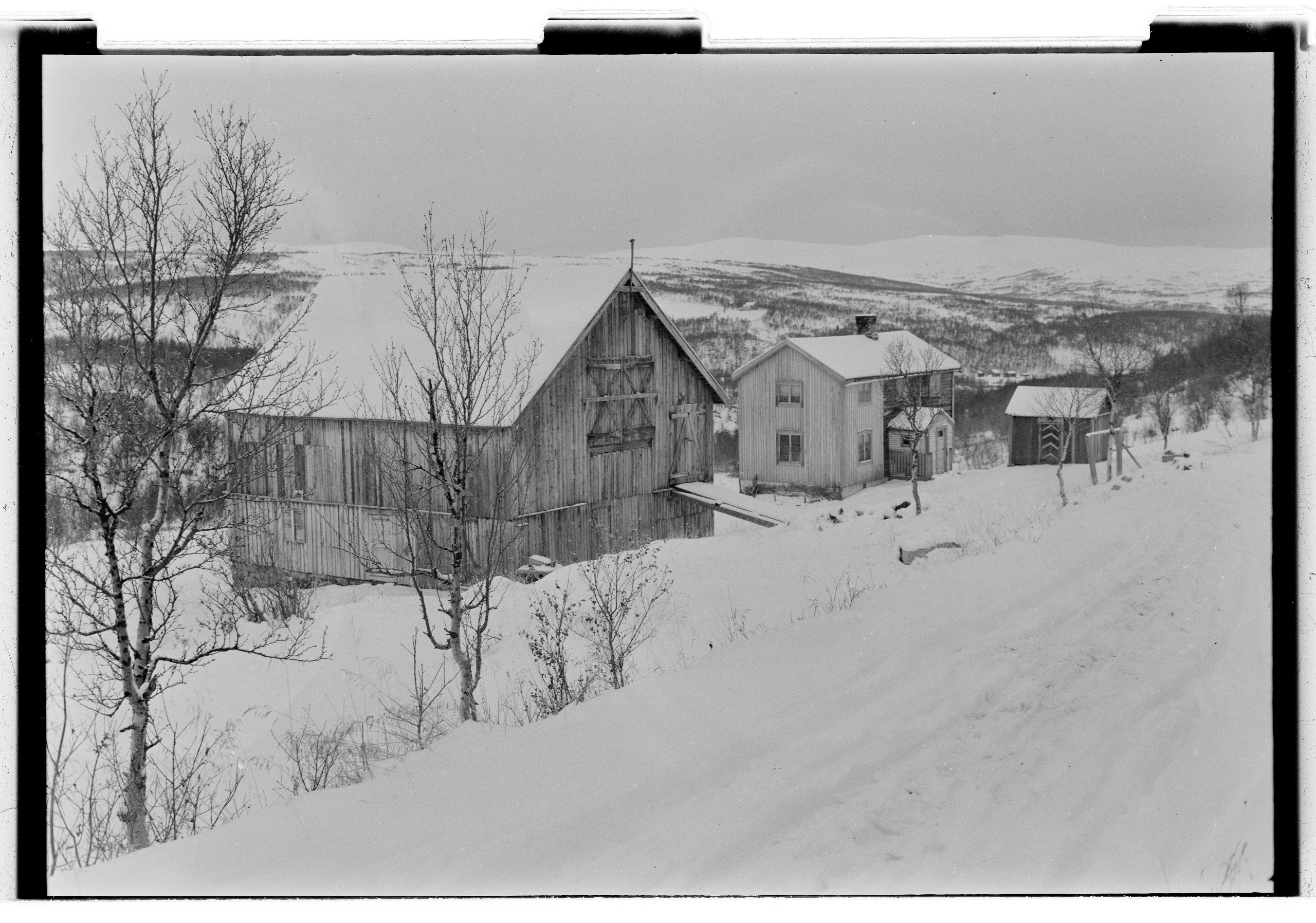 Historical photograph of Hessdalen valley, not the September 2026 light observation.